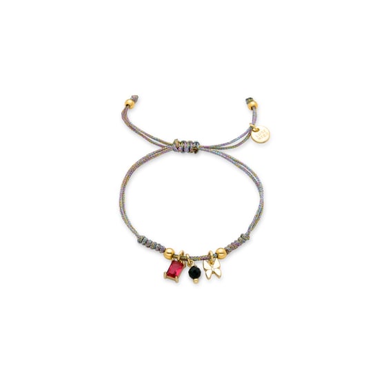 Pulsera de plata esterlina 925 Luxenter con cristal verde acabada en oro amarillo de 18 quilates - Mariposa - Image 1