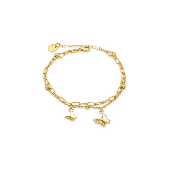 Pulsera Luxenter en zirconia brillante terminada en oro amarillo de 18K - Tiek - Image 1