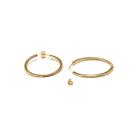 Pendientes Luxenter con zirconia brillante en acabado de oro de 18k - Macare - Image 4