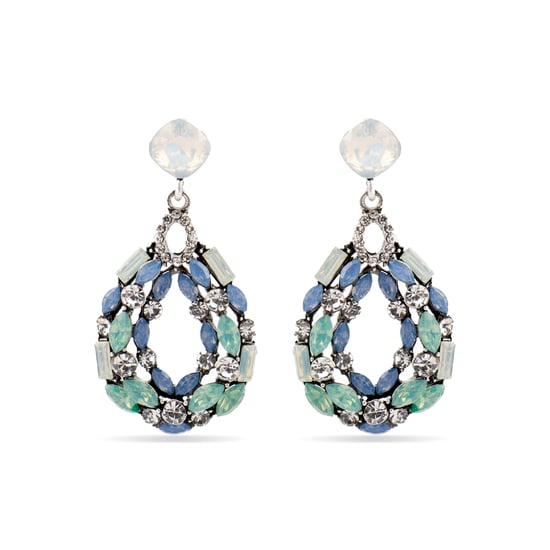 Pendientes Luxenter con cristal multicolor y acabado en plata - Liodas - Image 1