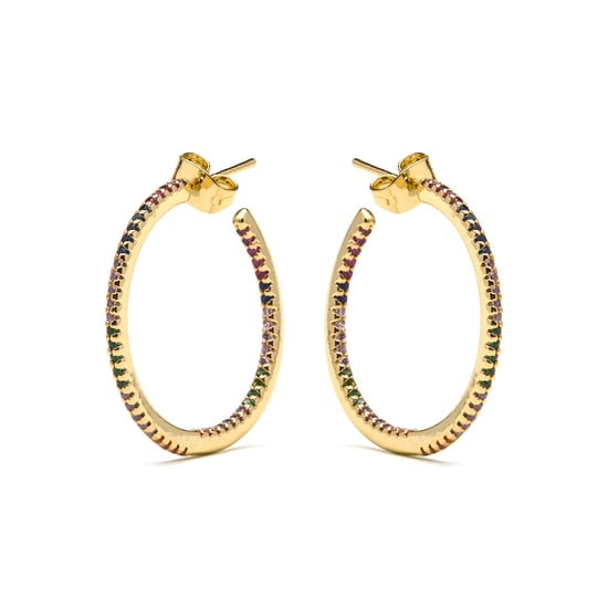 Pendientes Luxenter con Circonitas Brillantes en acabado de oro de 18k - Firmou - Image 3