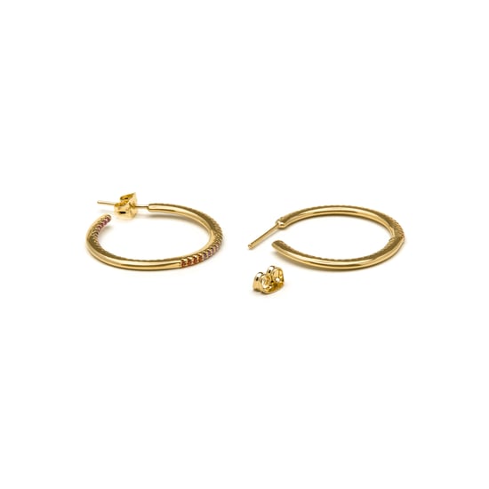 Pendientes Luxenter con Circonitas Brillantes en acabado de oro de 18k - Firmou - Image 4