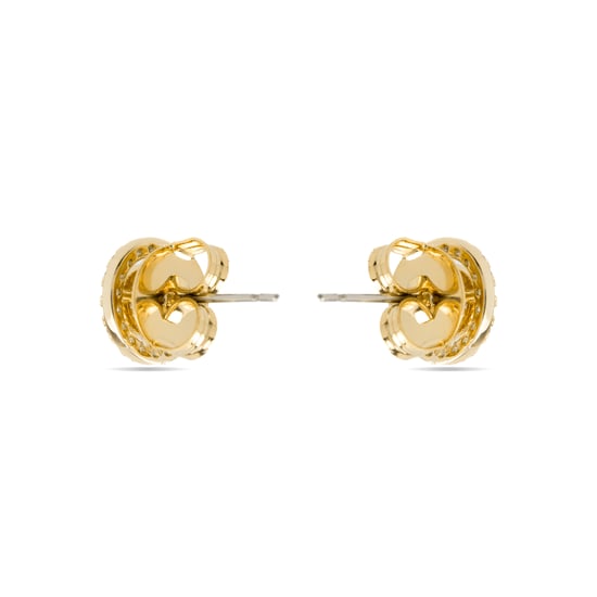 Pendientes Luxenter con Zirconia Brillante, acabado en oro de 18k - Riashe - Image 3