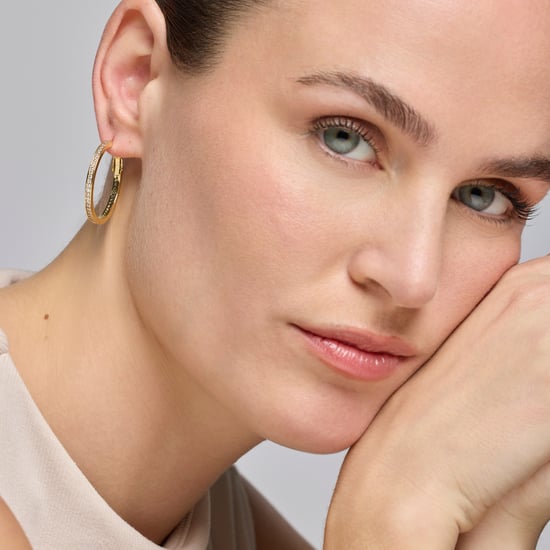 Pendientes Luxenter con acabado en oro de 18k y zirconia brillante - Budix - Image 2