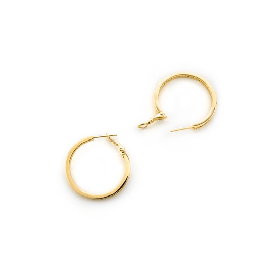Pendientes Luxenter con acabado en oro de 18k y zirconia brillante - Budix - Image 4