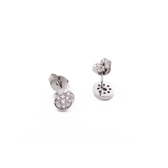 Pendientes de zirconia brillante chapados en rodio Luxenter - Zasul - Image 3