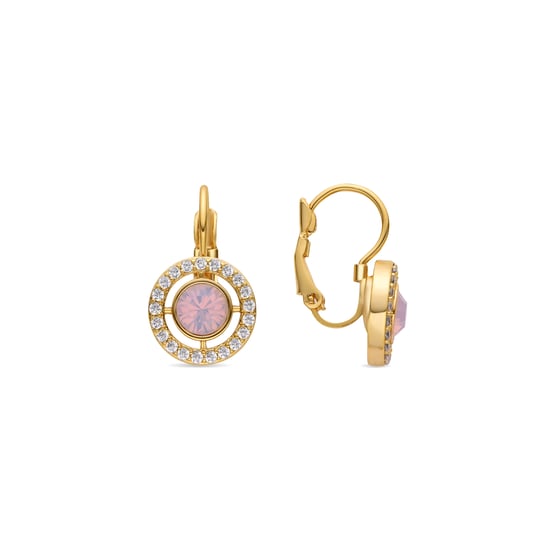 Pendientes Luxenter con zirconia brillante, acabado en oro de 18k - Othal - Image 1