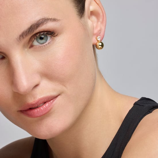 Pendientes Luxenter con zirconia brillante acabado en oro de 18k - Miora - Image 2