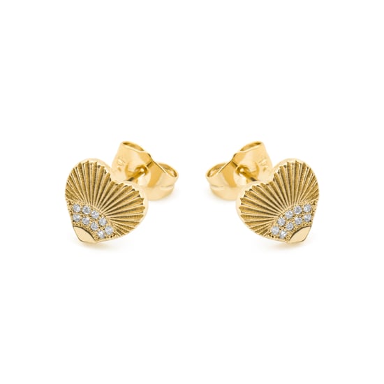 Pendientes Luxenter con Zirconia Brillante acabado en oro de 18k - Kripo - Image 3