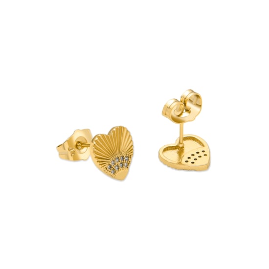 Pendientes Luxenter con Zirconia Brillante acabado en oro de 18k - Kripo - Image 4