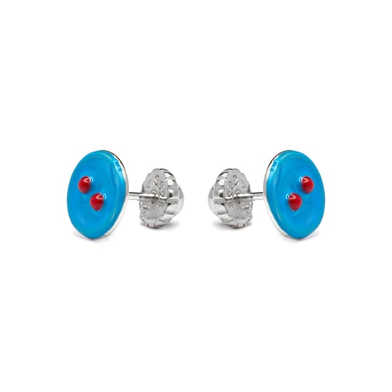 Pendientes de plata de ley 925 chapados en rodio - Lyros - Image 3