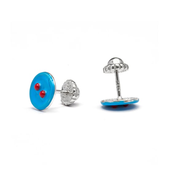 Pendientes de plata de ley 925 chapados en rodio - Lyros - Image 4