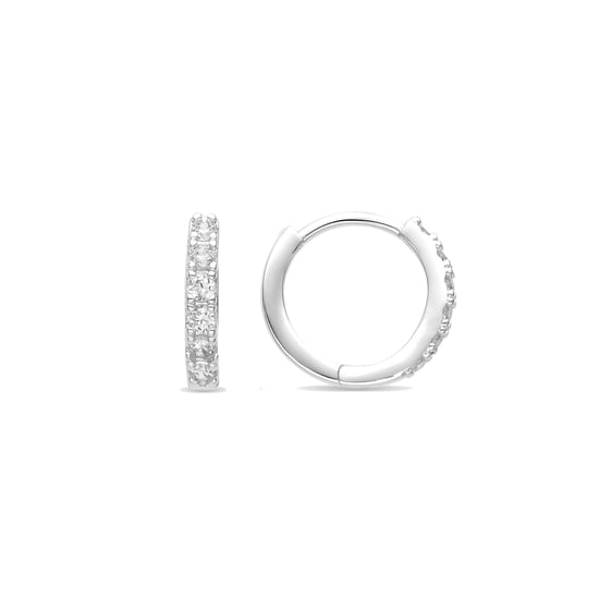 Pendientes Luxenter con zirconia brillante y acabado en plata - Ulgel - Image 1