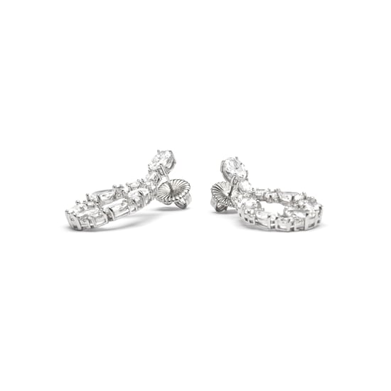 Pendientes de Zirconia Brillante de Plata Esterlina 925 con Baño de Rodio - Madne - Image 3