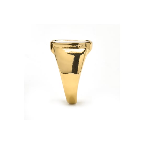 Anillo Luxenter con acabado en oro de 18k y madreperla blanca - Misau - Image 3