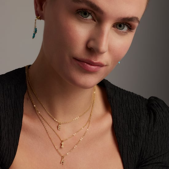 Collar Luxenter con Zirconia Brillante acabado en oro de 18k - Alfabeto - Image 2