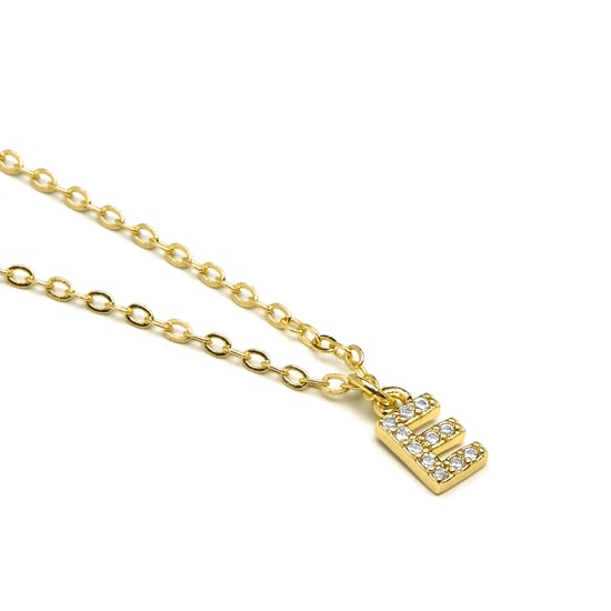 Collar Luxenter con Zirconia Brillante acabado en oro de 18k - Alfabeto - Image 3