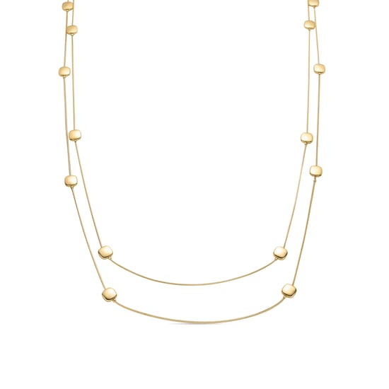 Collar de perlas blancas de Luxenter acabado en oro amarillo de 18K - Tislain - Image 1