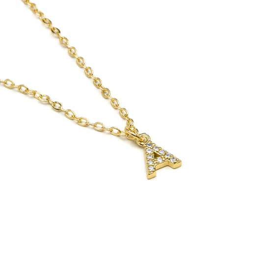 Collar Luxenter con Zirconia Brillante y Acabado en Oro de 18k - Alfabeto - Image 3