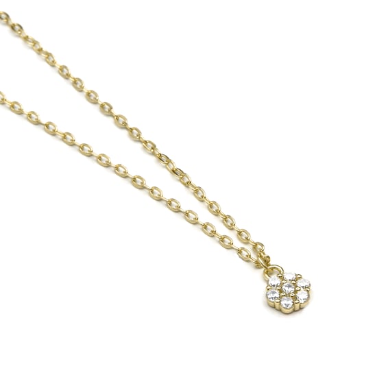 Collar Luxenter en plata esterlina 925 y circonitas brillantes acabado en oro amarillo de 18k - Oris - Image 3