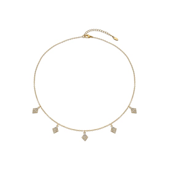 Collar Luxenter con acabado brillante de zirconia en oro de 18k - Tingi - Image 3