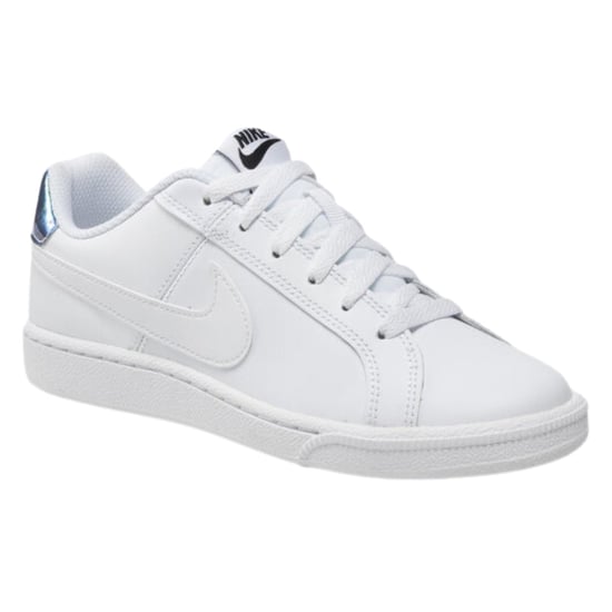 Zapatillas Nike Court Royale Con Tacón Plateado Y Blancas - Image 3
