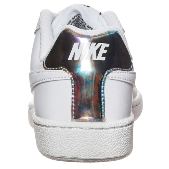 Zapatillas Nike Court Royale Con Tacón Plateado Y Blancas - Image 4