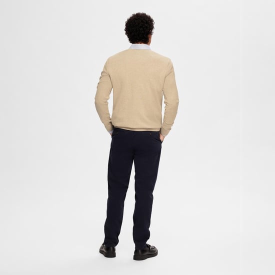Selected Sweaters Jersey Berg Cuello en V Kelp Beige - Image 3