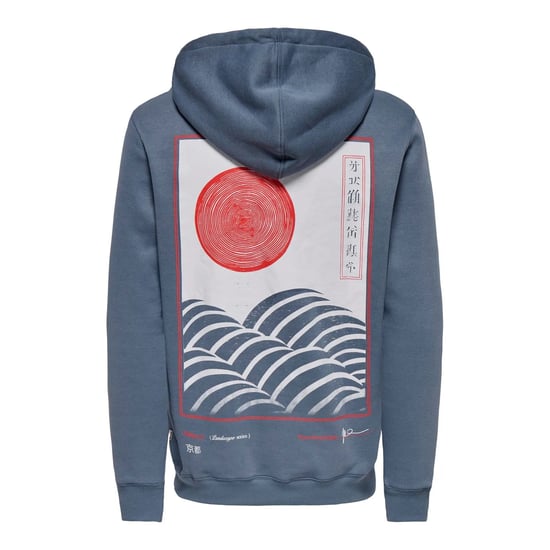 Only & Sons Sudaderas con capucha Keane Hoodie Azul - Image 2