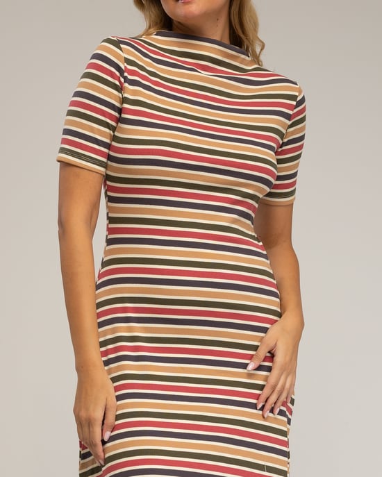 Vestido midi de rayas - Image 4
