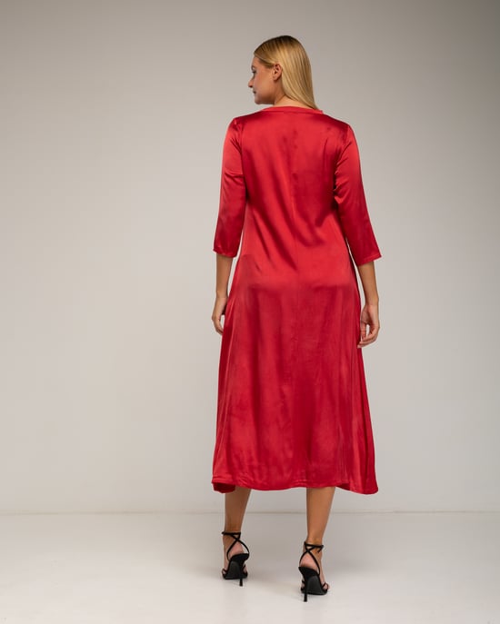 Vestido oversize de seda - Image 3
