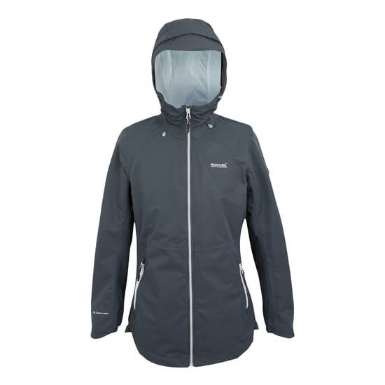 Regatta Womens/Ladies Hamara IV Waterproof Jacket (Seal Grey/Oyster Mushroom) - Image 1