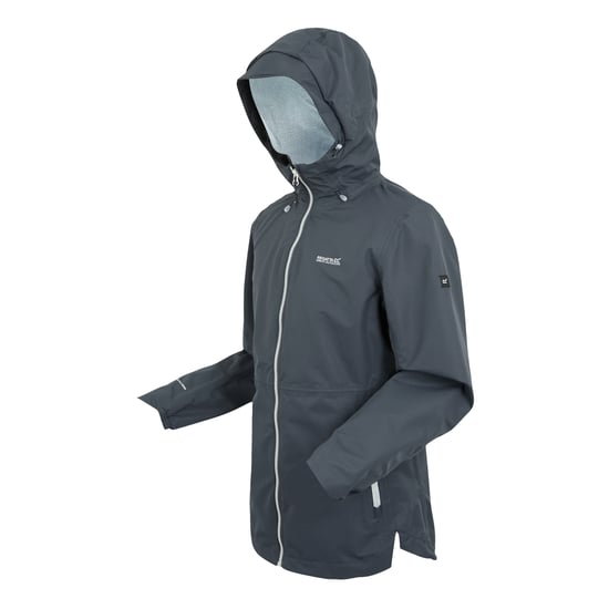 Regatta Womens/Ladies Hamara IV Waterproof Jacket (Seal Grey/Oyster Mushroom) - Image 3