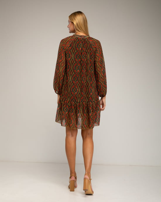 Vestido con estamampado geométrico - Image 3