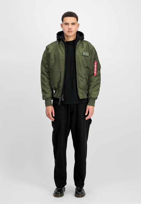 Chaqueta Bomber con Capucha MA-1 D-Tec - Image 2