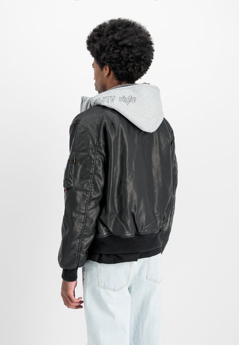 Chaqueta bomber de cuero sintético MA-1 D-Tec - Image 3