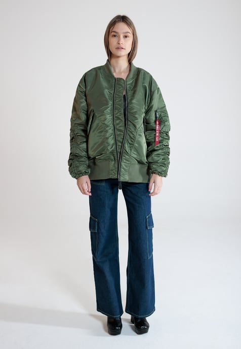 CWU MA-1 No Cords Bomber Jacket Women - Image 2