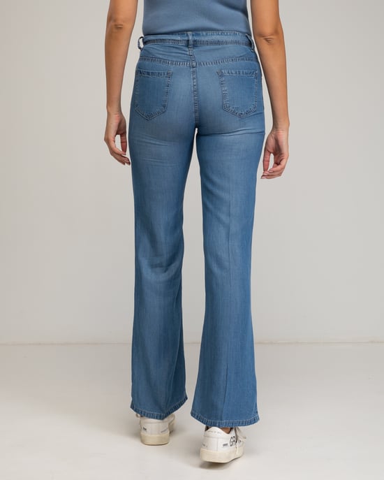 Pantalones rectos de tencel - Image 2