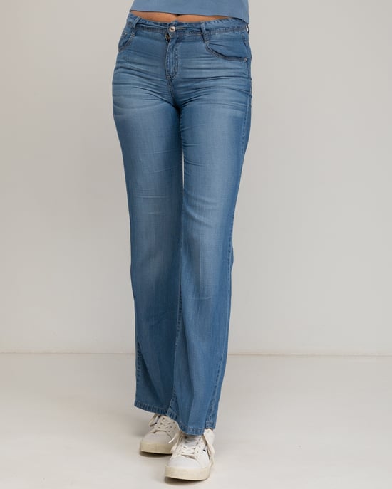 Pantalones rectos de tencel - Image 3