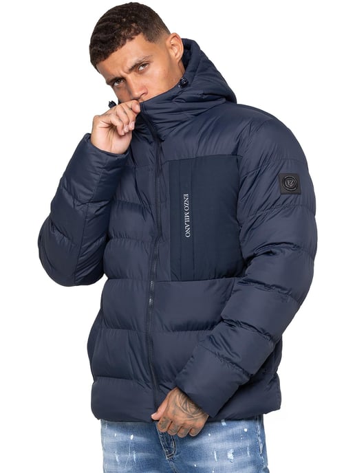 Enzo Milano | Chaqueta Puffer con Capucha para Hombre - Image 1