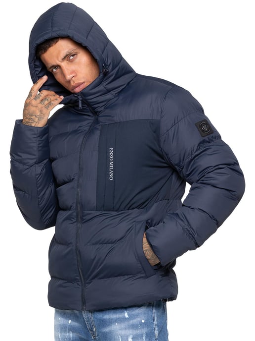 Enzo Milano | Chaqueta Puffer con Capucha para Hombre - Image 3
