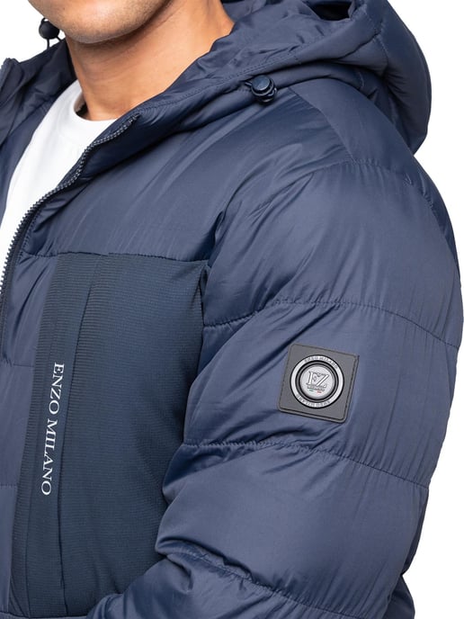 Enzo Milano | Chaqueta Puffer con Capucha para Hombre - Image 4