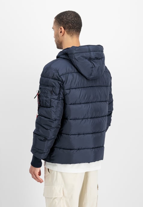 Hooded Puffer Alpha Faux Down Winter Jacket - Image 3