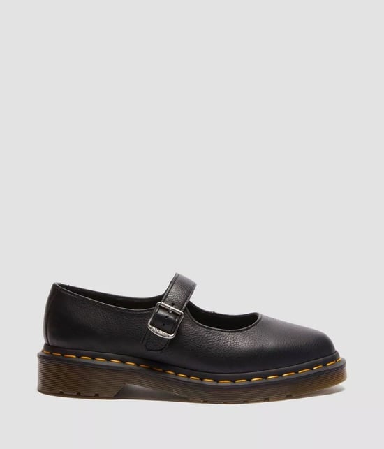 Zapatos Negros de Mujer Dr. Martens Elphie Mary Jane de Cuero Virginia - Image 3
