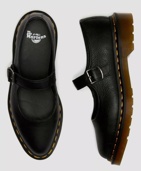 Zapatos Negros de Mujer Dr. Martens Elphie Mary Jane de Cuero Virginia - Image 4