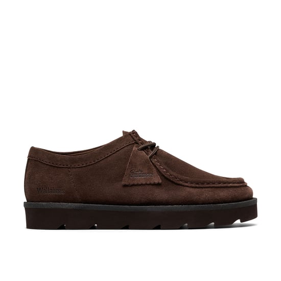 Clarks Originals Meare Wallabee Suede Zapatos de Hombre en Ante Marrón Oscuro con Cordones - Image 2