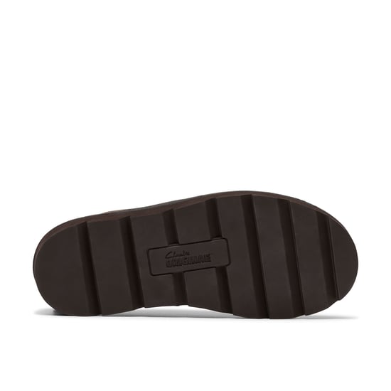 Clarks Originals Meare Wallabee Suede Zapatos de Hombre en Ante Marrón Oscuro con Cordones - Image 4