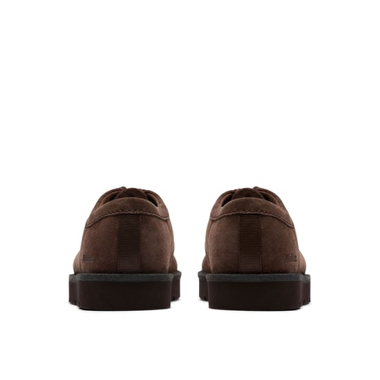 Clarks Originals Meare Wallabee Suede Zapatos de Hombre en Ante Marrón Oscuro con Cordones - Image 5
