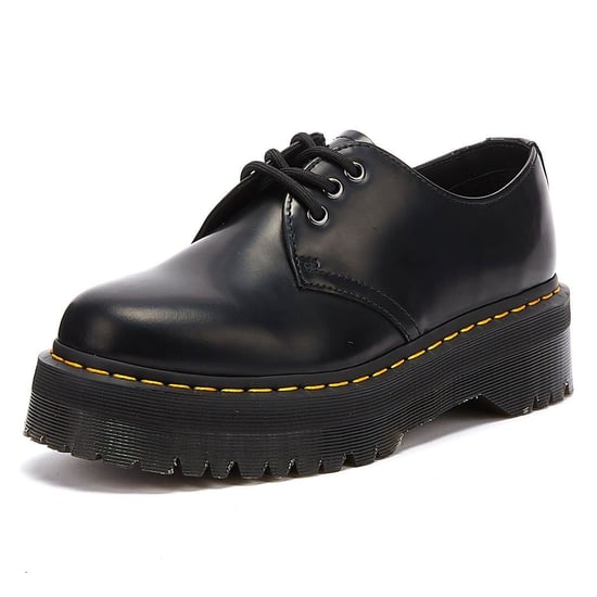 Zapatos para mujer Dr. Martens 1461 Quad de cuero liso - (Negro) - Image 2