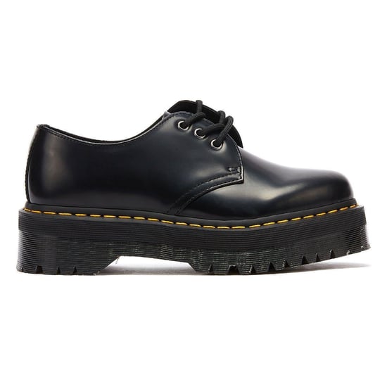 Zapatos para mujer Dr. Martens 1461 Quad de cuero liso - (Negro) - Image 3